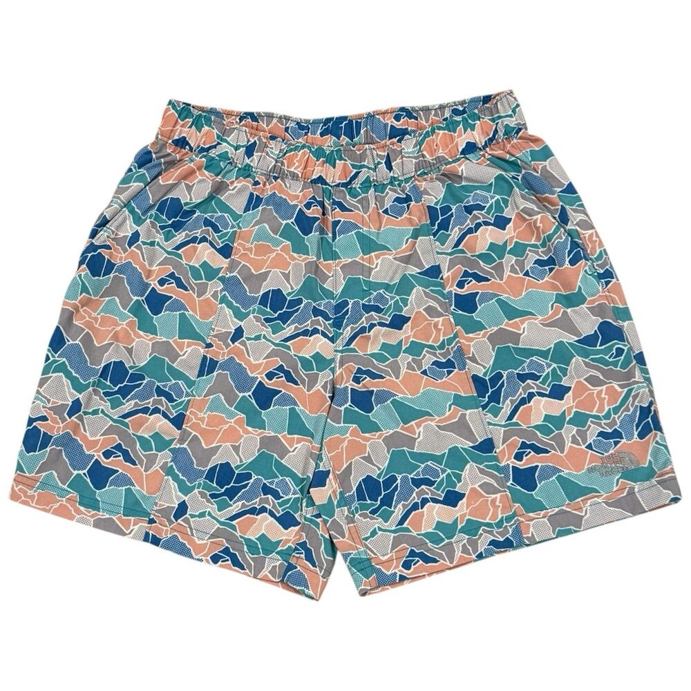 The North Face Class V Meld Mountain Camo Print Flash Dry Shorts Size Small Men